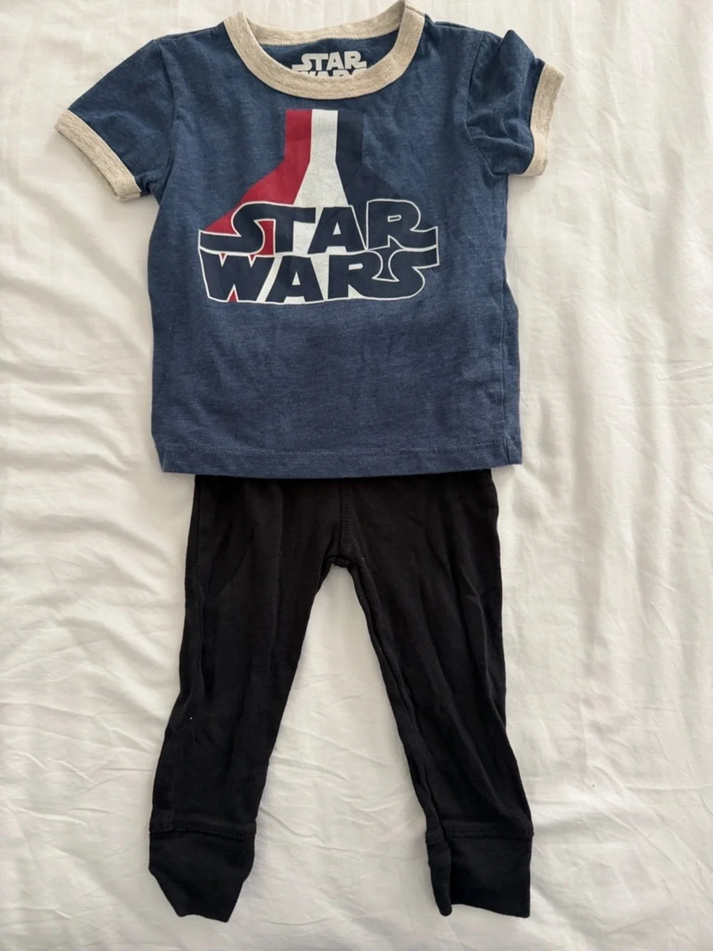 Star Wars Navy Blue Tee with Red & White Logo